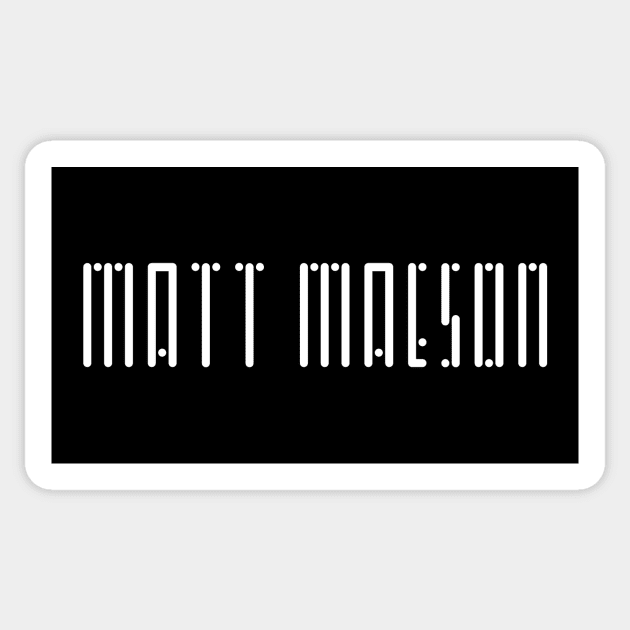 Matt Maeson Lines and Dots Logo Sticker by usernate